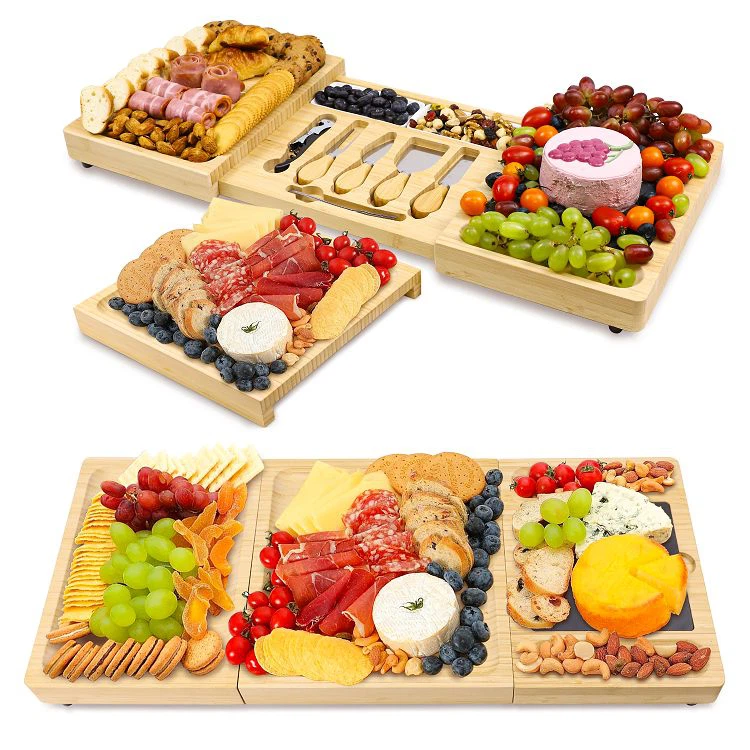 Bamboo Cheese Board Gift Set